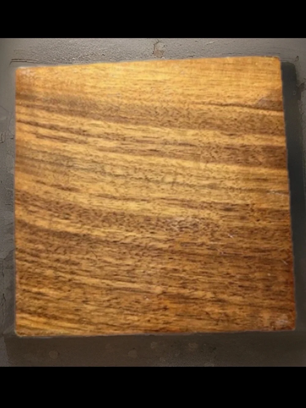 VTG Wooden Mosaic Trinket Box 4.5